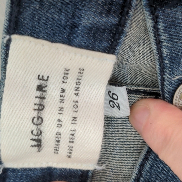 𝅺MCGUIRE Anthropologie Newton Skinny Bow Jeans 26 - Picture 8 of 12